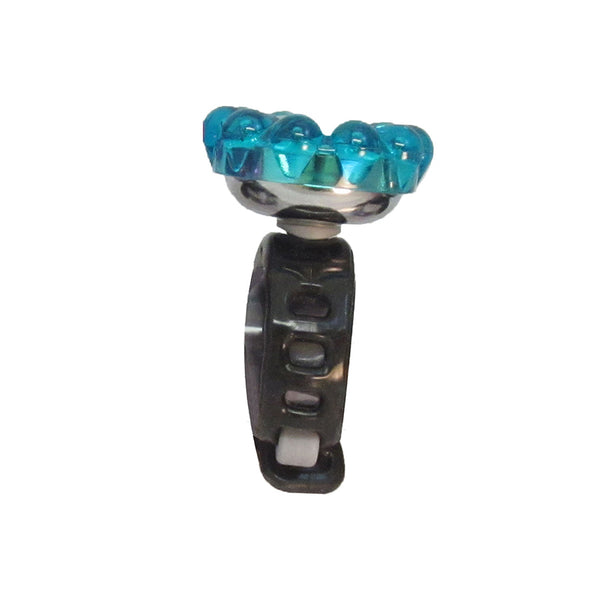 Mirrycle, Bling AB, Bell, 22.2 - 31.8mm adjustable, Aquamarine