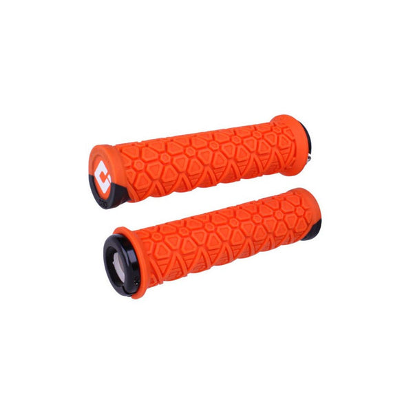 ODI Vanquish V2.1 Grips - Orange Lock-On