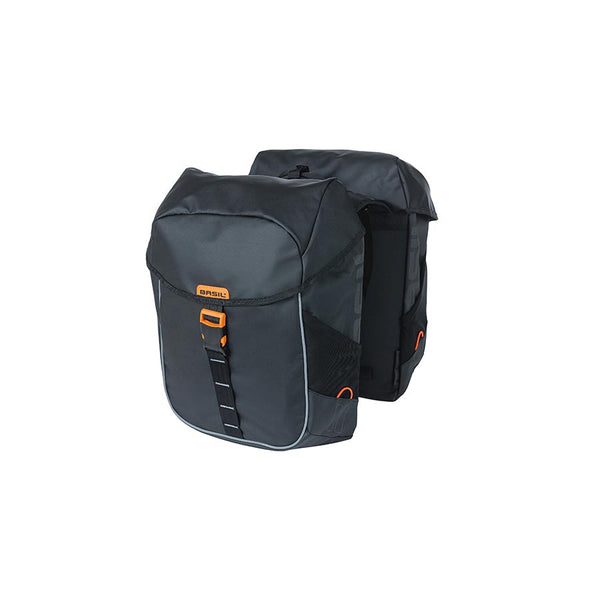 bag, Pannier, 34L, Black/Orange