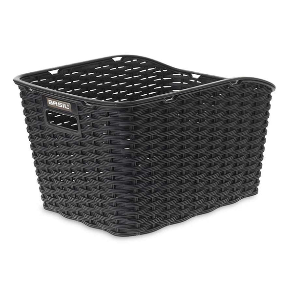 Basil, Weave WP, Rear basket, Black