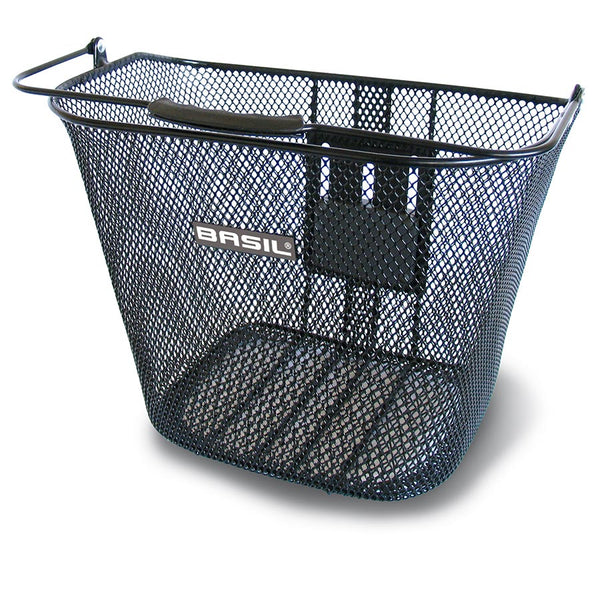 Basil, Bremen, Basket, Front, KlickFix system, Black