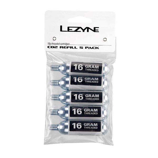 Lezyne 16g Threaded CO2 Cartridges 5/Count