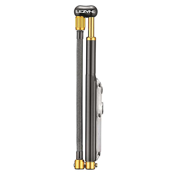 Lezyne Digital Shock Drive Pump 350 psi with zero-loss chuck head Black/Gold