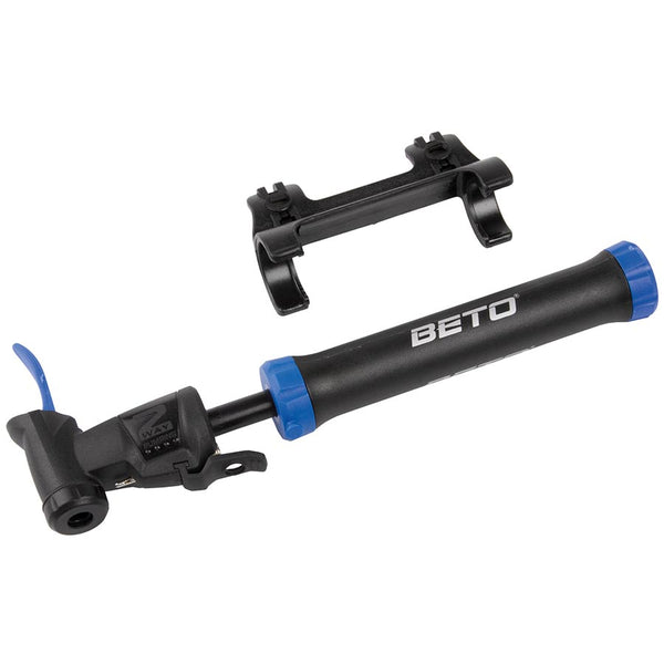 Beto, Double Shot Mini, Pump, 80psi, Reversible, Black