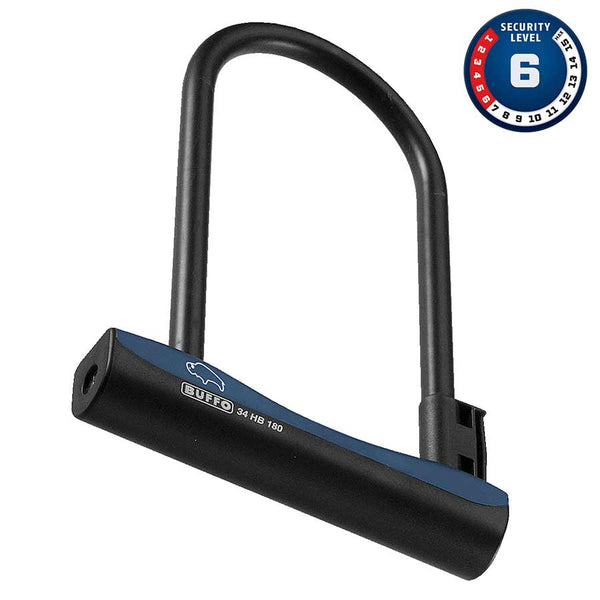 Abus, Buffo, U-Lock, Key, 12mm, 18.0cm x 23.0cm, 8.0'' x 9.0'', USH 32, Black