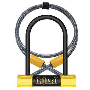 OnGuard, Bulldog Mini DT 8015, U-Lock, 13mm x 90mm x 140mm / 10mm x 120cm (13mm x 3.5'' x 5.5'' / 10mm x 4')