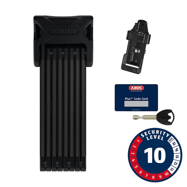 XPlus 6000C, Folding Lock, Key, 5mm, 120cm, 3.9', SH, Black