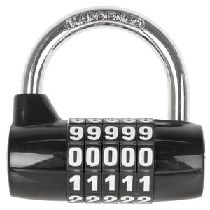 M-Wave, PD 5, Padlock, Combination, 40mm, Black