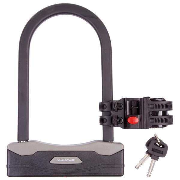 M-Wave, B 247, U-Lock, Key, 106x188mm, Thickness in mm: 15mm, Black