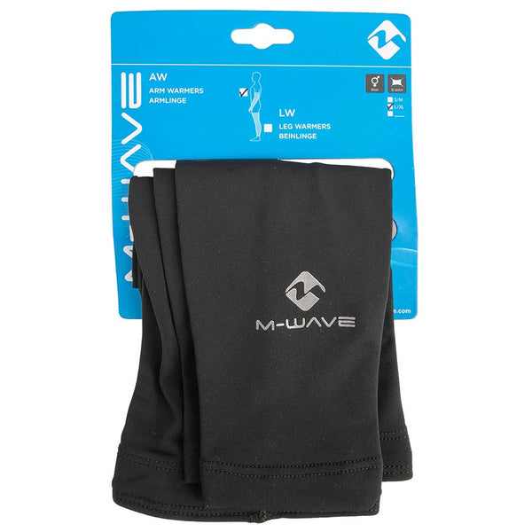 M-Wave, AW, Arm Warmers, Black, LXL, Pair