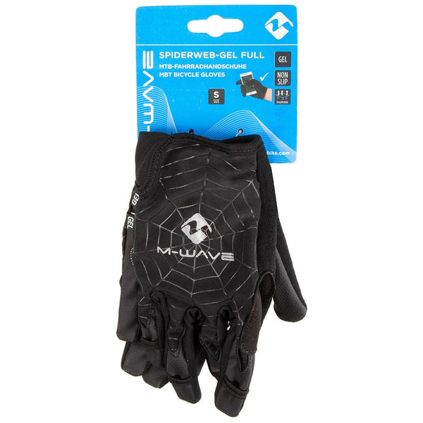 M-Wave, Spider Web Full, Full Finger Gloves, M, Pair