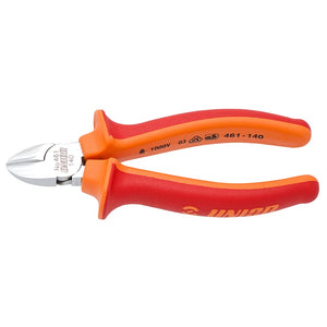 Unior, Diagonal Cutting Nippers, Pliers, Red/Orange