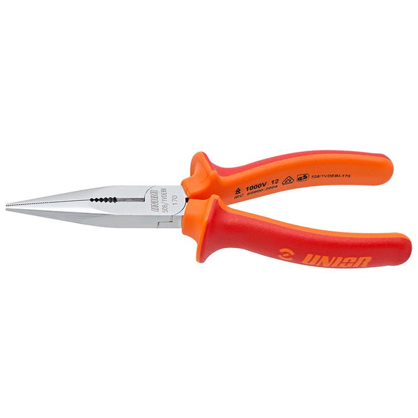 Unior, Long Nose Pliers, Pliers, Red/Orange