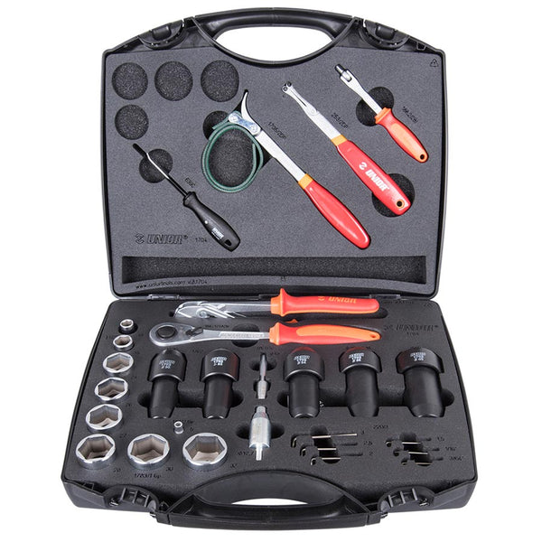 Unior, Suspension service set, Red/Orange, Set