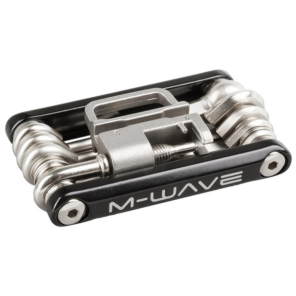 M-Wave, Mini 15, Multi-Tools, Number of Tools: 15, Hex 2mm, 2.5mm, 3mm, 4mm, 5mm, 6mm, 8mm, T25, Phillips, Flat Head, 12, 13, 14 and 15G spoke wrenches, Chain tool