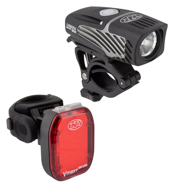 NiteRider Lumina Micro 650/Vmax+ Headlight/Taillight Set