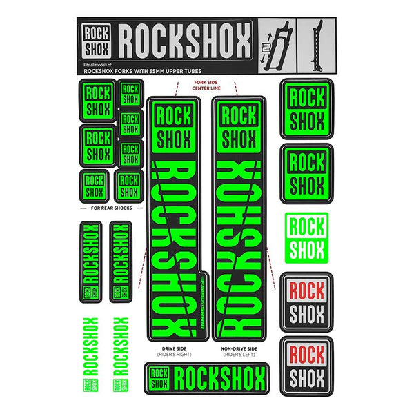 35mm Decal Kit - MY18, Green, Kit