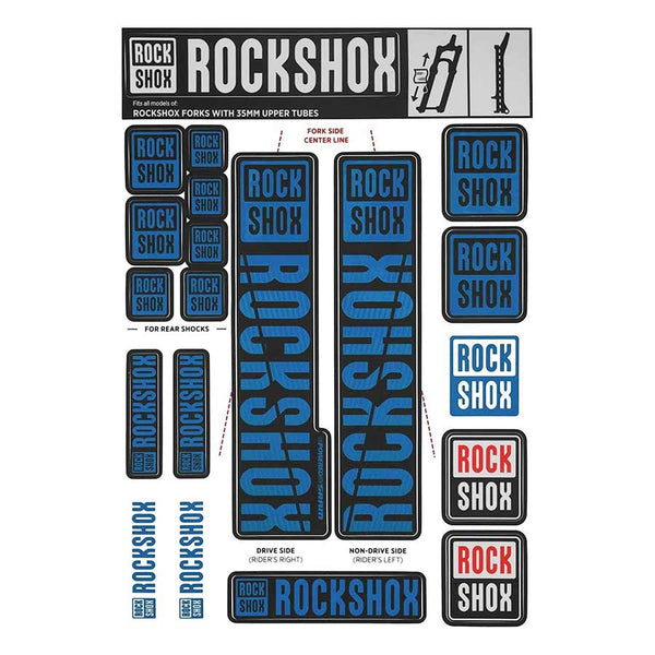 35mm Decal Kit - MY18, Blue, Kit