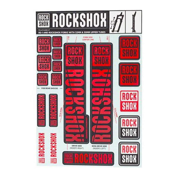 30/32mm Decal Kit, Red, Kit