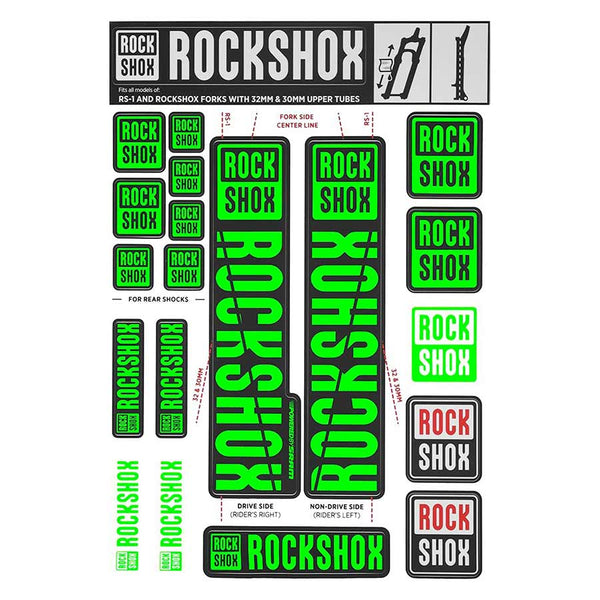 30/32mm Decal Kit, Green, Kit