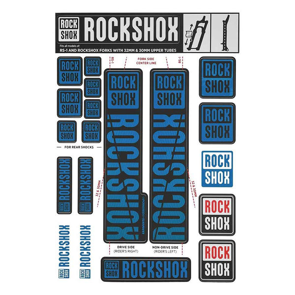 30/32mm Decal Kit, Blue, Kit