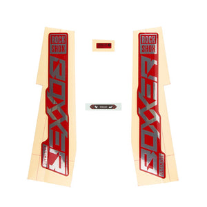 RockShox, Decal Kit for Boxxer ULT Polar/Red, 11.4018.105.004