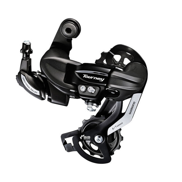 Shimano Tourney RD-TY500-SGS Rear Derailleur - 6,7 Speed, Long Cage, Black, Rear Direct Mount