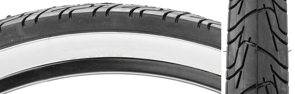 TIRE SUNLT 26x2.125 CST1218 BK/WHT CITY WIRE