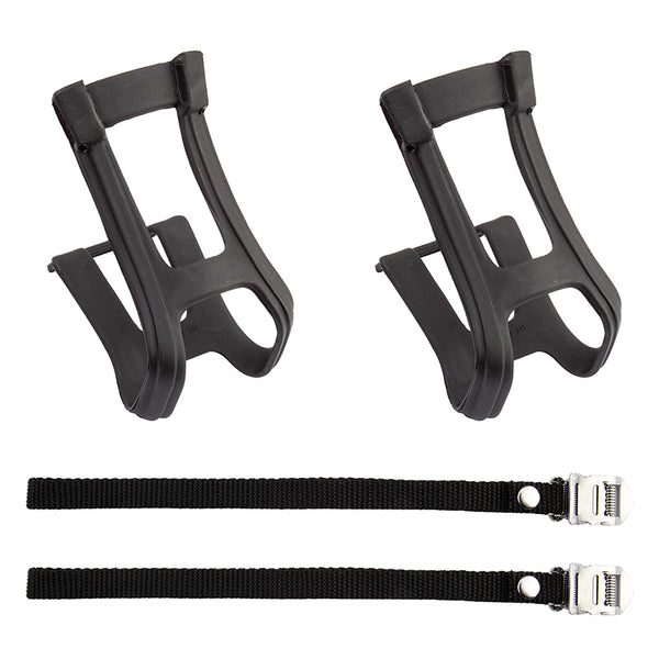 TOE CLIPS SUNLT MTB W/STRAPS MED