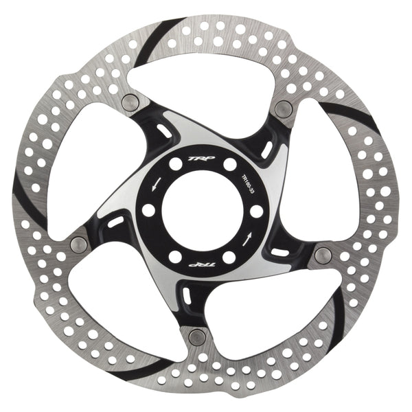 BRAKE PART TRP DISC ROTOR 160mm 6b BK 2pc w/BOLTS