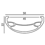 RIM WEI 27.5 584x45 U50 TBLS 32 BK/DISC PV