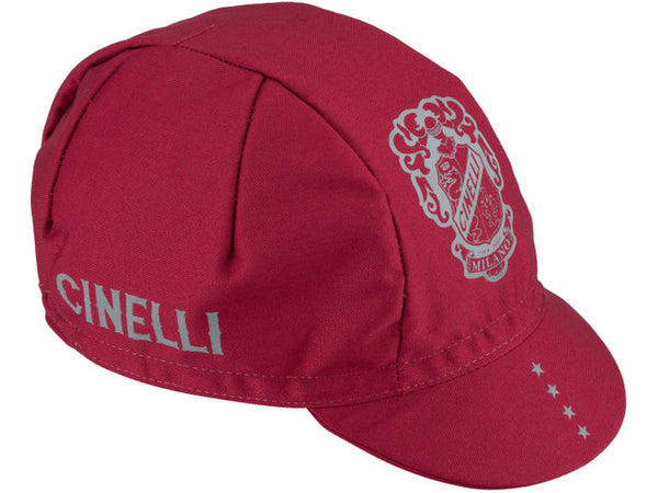 Cycling Cap, Crest, Burgundy