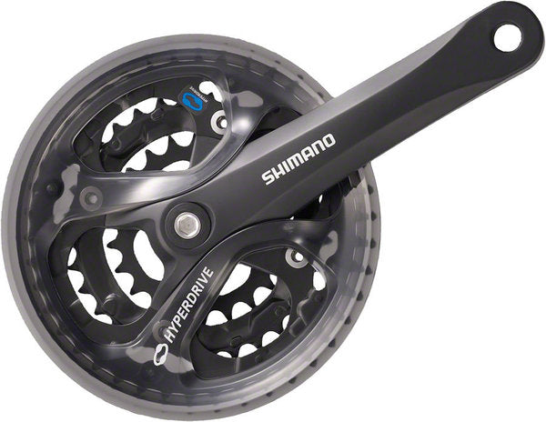 Shimano Acera FC-M361 Crankset - 175mm 7/8-Speed 48/38/28t 104/64 BCD Square Taper JIS Spindle Interface Black