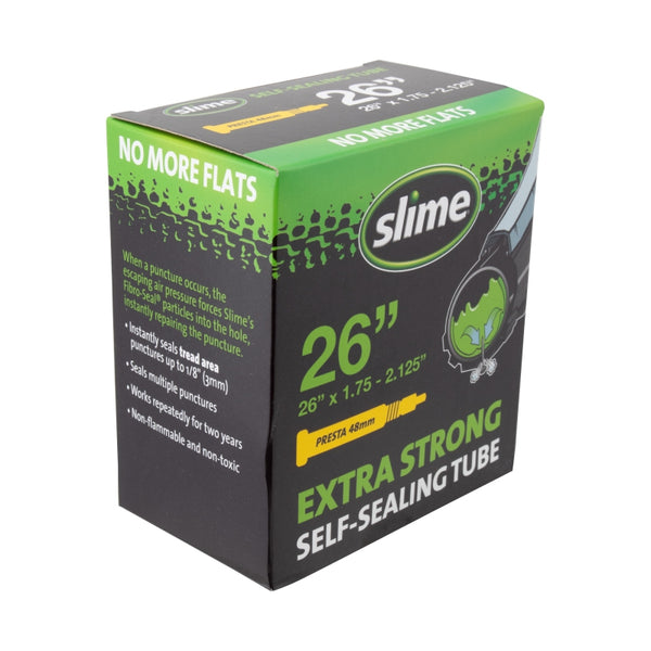 Slime Self-Sealing Tube - 26 x 1.75 - 2.125, 48mm Presta Valve