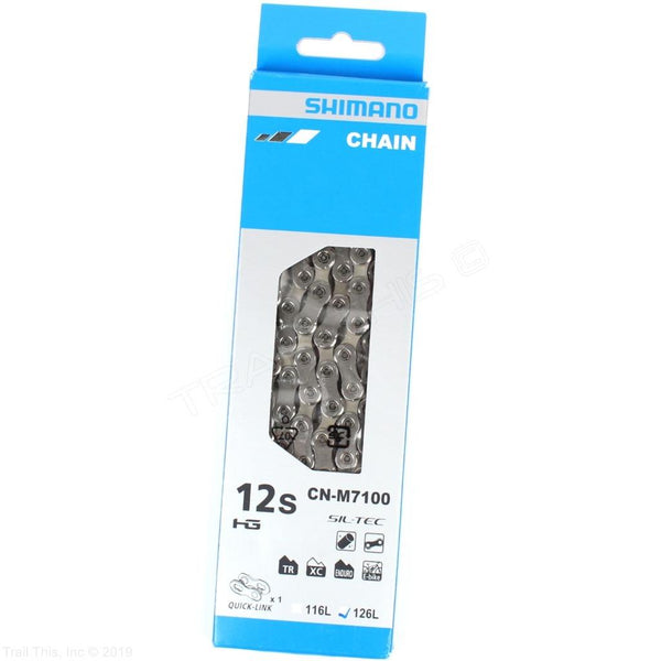 BICYCLE CHAIN, CN-M7100, SLX, 126LINKS FOR HG 12-SPEED, W/QU