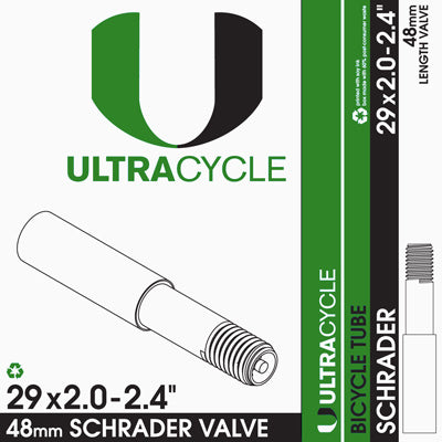 ULTRACYCLE,SCHRADER VALVE TUBES,UC 29X2.0-2.4 TUBE,SV,48MM STEM,700x47-52, 50 case