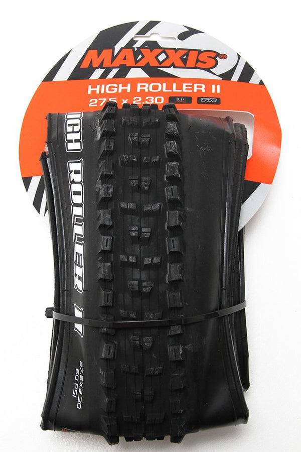 Maxxis High Roller II Tire 27.5''x2.30 Folding Tubeless Ready Dual EXO 60TPI Black