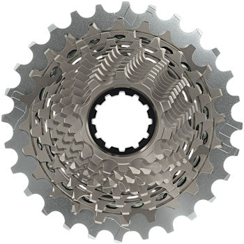 SRM XG-1290 Red 12-Speed Cassette 10-33T Silver