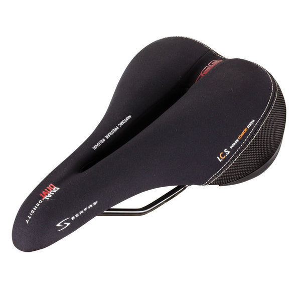 Serfas Saddle Dual Density Men'S W/Cutout Saddle - Lycra