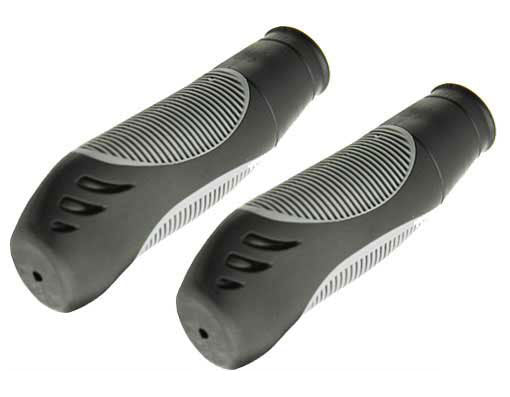 GRIPS 7/8 LONG 135MM KRATON RUBBER 3723G BLACK/GRAY