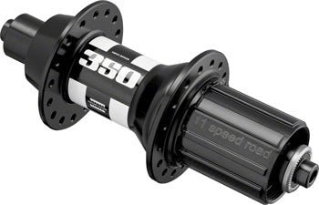 DT Swiss 350 Rear Hub - QR x 130mm Rim Brake HG 11 Road Black 24H 18pt