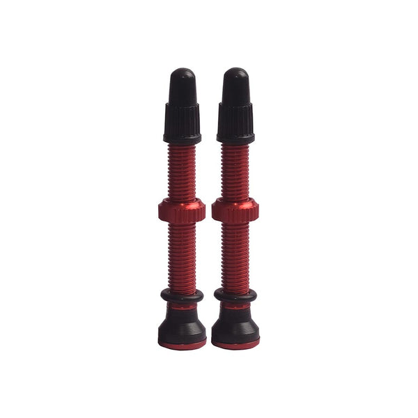 EVO, Tubeless Valves, Tubeless Valve, Presta, 44mm, Red, Pair