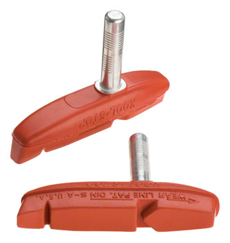 Kool-Stop Eagle Claw II Brake Pad, Smooth Post, Salmon Compound