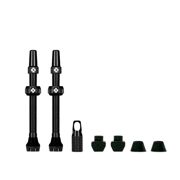 Muc-Off, V2, Tubeless Valve, Presta, 60mm, Black, Pair