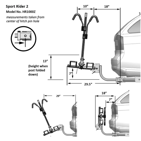 Hollywood Racks, Sport Rider 2 Hitch Mount Rack