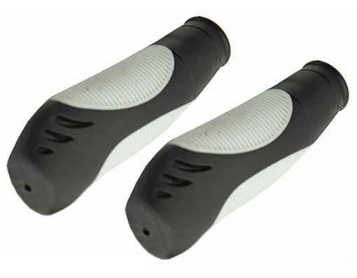 GRIPS 7/8 LONG 135MM KRATON RUBBER 3723G BLACK/WHITE