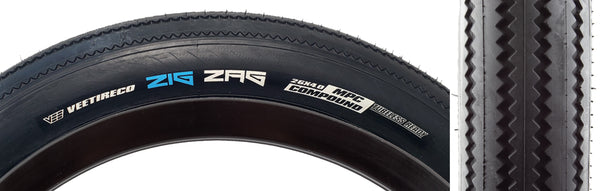 TIRE VEE ZIGZAG 26x4.0 BK/BK FOLD/72