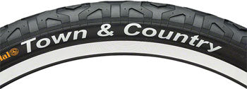 Continental Town and Country Tire - 26 x 1.9 Clincher Wire Black 84tpi